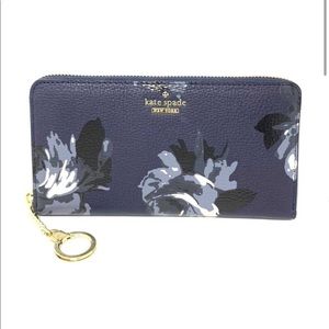 Kate Spade Briar Lane Night Rose Neda Navy Wallet